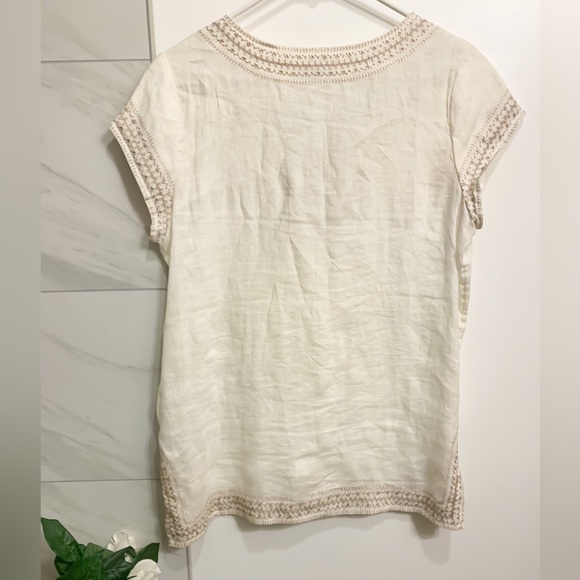 ST. TROPEZ WEST Linen Dress/Cover Up | Coastal| 100% Linen | size M | NWT - Picture 4 of 8